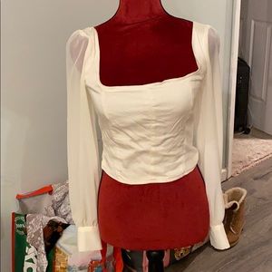 Urban Outfitters White Crop Top